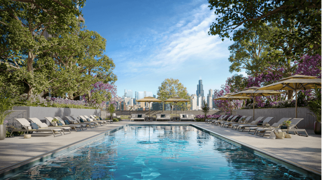 the elizabeth chicago rooftop pools